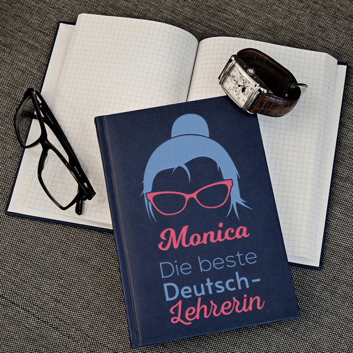 Beste Lehrerin - Notizbuch A5 mit Aufdruck
